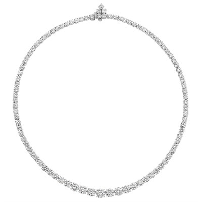 Lot 583 - Platinum and Diamond Necklace, Harry Winston