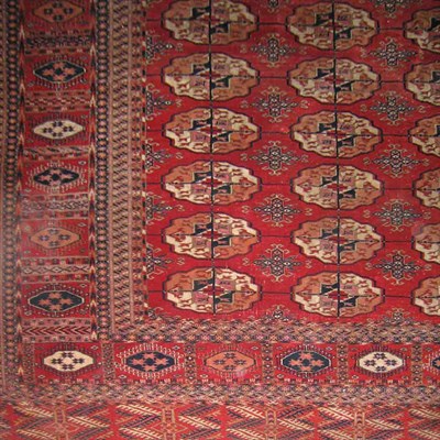 Lot 304 - Tekke Carpet West Turkestan, circa 1925 Six...