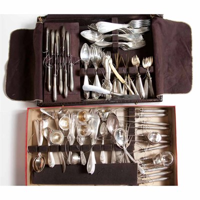 Lot 308 - German 800 Quality Silver Flatware Service...