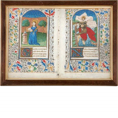 Lot 145 - [MANUSCRIPT] Bifolium extracted from a Book of...