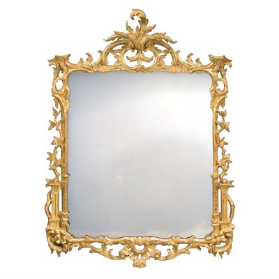 Lot 367 - George II Gilt-Wood Mirror Mid 18th century...