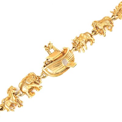 Lot 658 - Gold "Noah's Ark" Bracelet