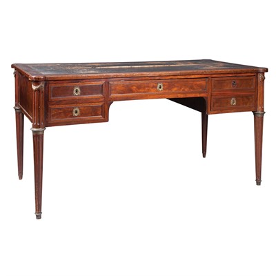 Lot 277 - Louis XVI Style Mahogany Bureau Plat 19th...