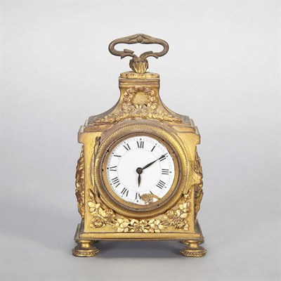 Lot 311 - Louis XVI Style Gilt-Bronze Pendule d'Officer...