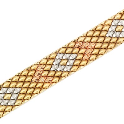 Lot 666 - Tricolor Gold Bracelet