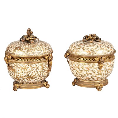 Lot 395 - Two Similar Gilt-Metal Mounted Satsuma...