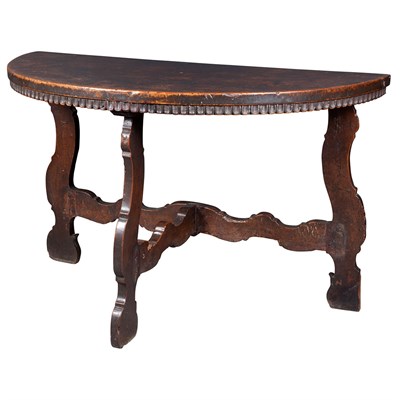 Lot 363 - Italian Baroque Walnut Console 17th Century...
