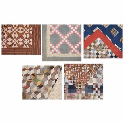 Lot 199 - Group of Quilts and Coverlets 1840-89...