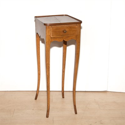 Lot 447 - Provincial Louis XV Style Cherry Side Table...