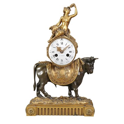 Lot 126 - Louis XVI Style Gilt and Patinated-Bronze...