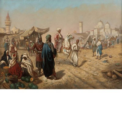 Lot 40 - Robert Gillar 19th/20th Century Oriental Town...
