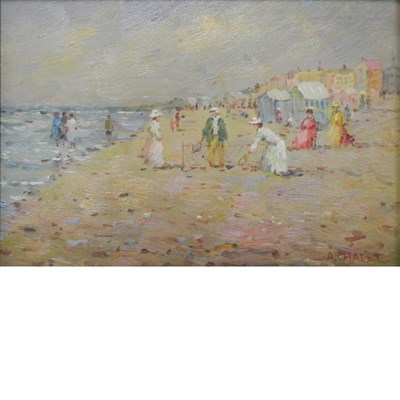 Lot 23 - Andre Chalet Belgian, b. 1946 Badminton on the...