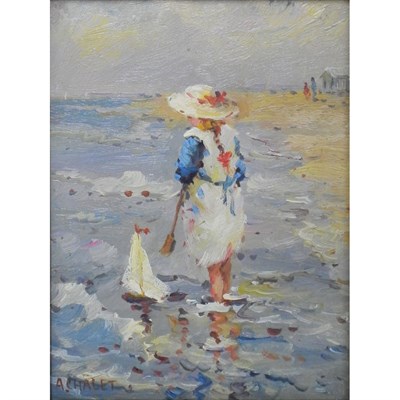 Lot 22 - Andre Chalet Belgian, b. 1945 The Toy Boat...