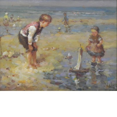 Lot 49 - Jean Lefort French, b. 1948 Child's Play Among...