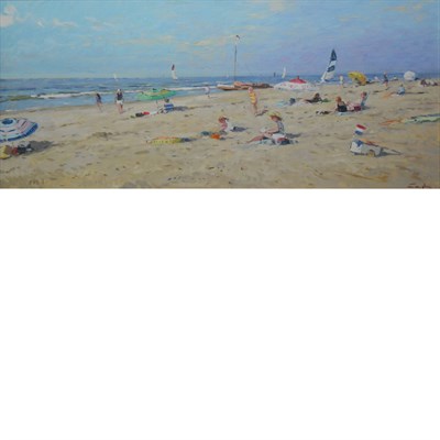 Lot 72 - Niek van der Plas Dutch, b. 1954 A Day at the...