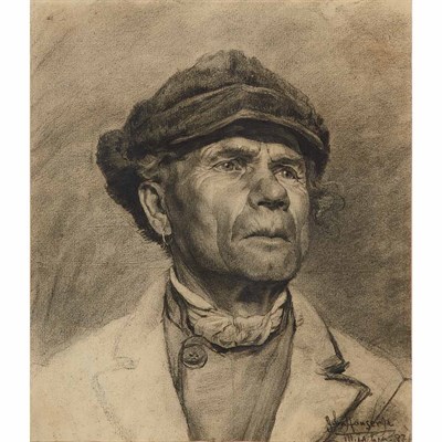 Lot 208 - John Hauser American, 1858-1913 Portrait of a...
