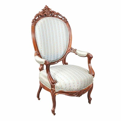 Lot 279 - Two American Rococo Revival Carved Mahogany...