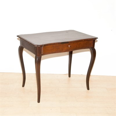 Lot 185 - Continental Rococo Style Walnut Side Table...