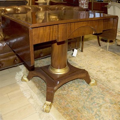 Lot 539 - Biedermeier Mahogany Sofa Table Height 30...