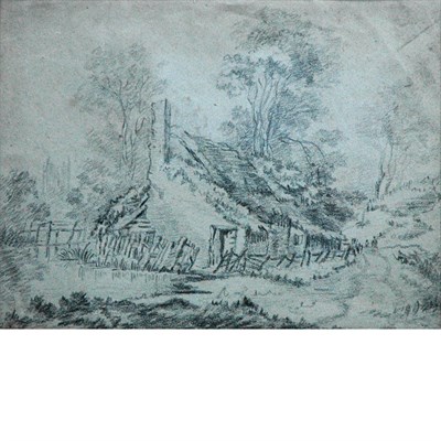 Lot 15 - Circle of John Constable Thatched Cottage...