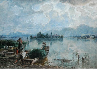 Lot 105 - Joseph Wopfner Austrian, 1843-1927 View of the...