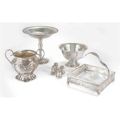 Lot 350 - Group of Sterling Silver Table Articles...