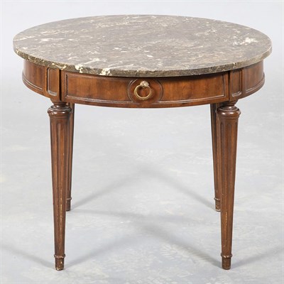 Lot 560 - Louis XVI Style Carved Mahogany Low Side Table...