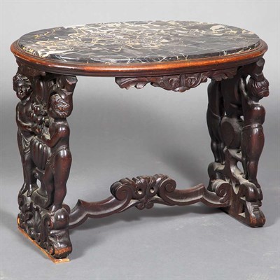 Lot 331 - Rococo Revival Carved Mahogany Low Side Table...
