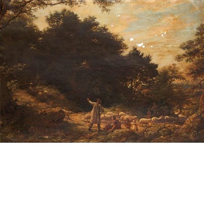 Lot 4 - James Thomas Linnell British, 1826-1905 A...