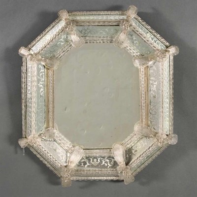Lot 564 - Venetian Mirror Framed Mirror Of octagonal...
