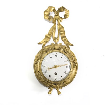 Lot 470 - Louis XVI Style Gilt-Bronze Cartel Clock 19th...