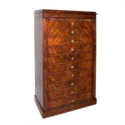 Lot 282 - Victorian Mahogany Wellington Chest Height 59...
