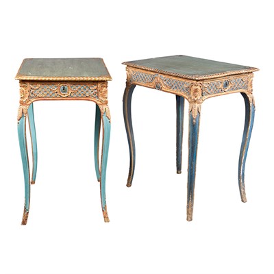 Lot 297 - Associated Pair of German Rococo Style Painted...