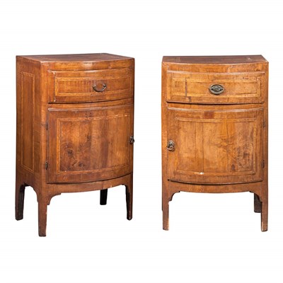 Lot 323 - Pair of Northern Italian Neoclassical Walnut...
