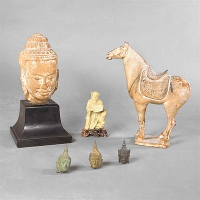 Lot 249 - Group of Asian Decorations Comprising a Tang...