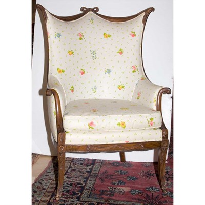 Lot 211 - American Mahogany Upholstered Armchair