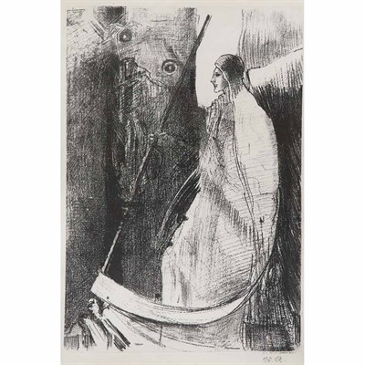 Lot 509 - Odilon Redon (1840-1916) ET UN AUTRE ANGE...