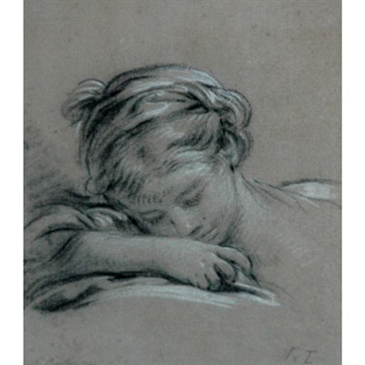 Lot 57 - Circle of Francois Boucher Sleeping Girl...