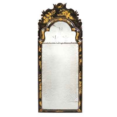 Lot 283 - George I Japanned Mirror First quarter of the...