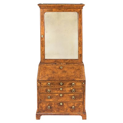 Lot 380 - George II Walnut Bureau Bookcase Mid 18th...