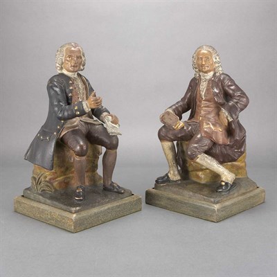 Lot 352 - Pair of Louis XVI Style Painted Plaster...