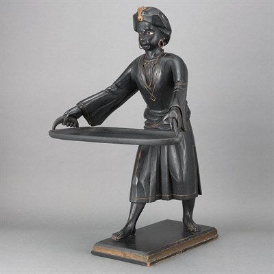 Lot 364 - Venetian Ebonized Card Receiver Late 19th...