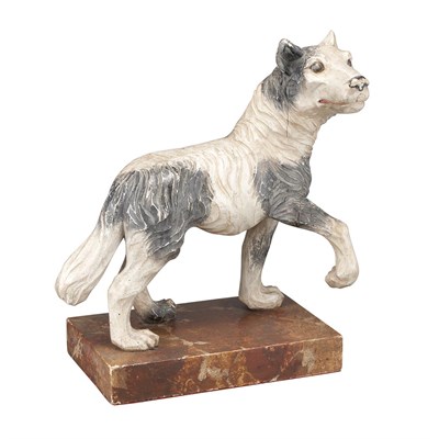 Lot 270 - Northern Italian Carved and Painted Wood...
