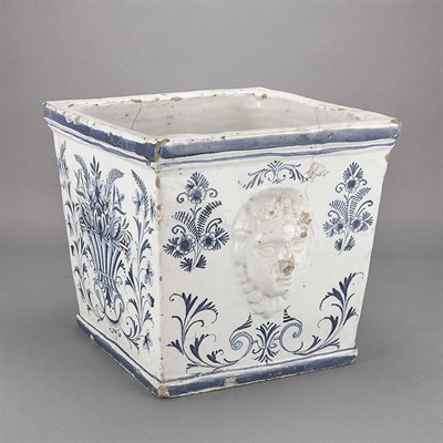 Lot 182 - Continental Faience Jardiniere 19th Century Of...