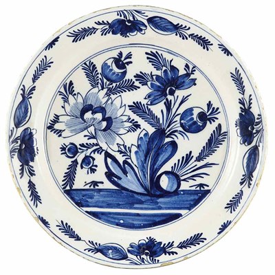 Lot 189 - Delft Polychrome Low Bowl 19th Century...