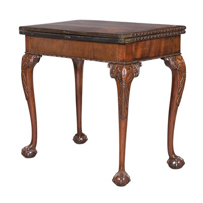 Lot 377 - George II Mahogany Concertina Action Fold Over...