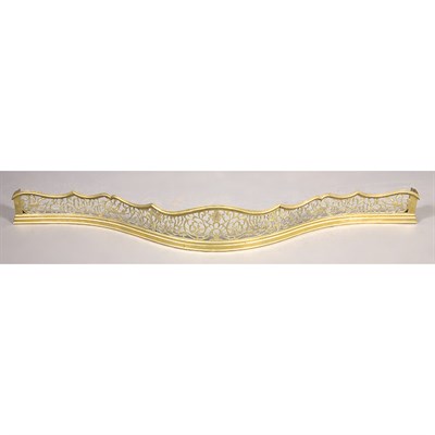 Lot 566 - George III Pierced Brass Fire Fender Late 18th...