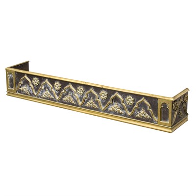 Lot 561 - William IV Steel and Brass Fender Circa 1835...