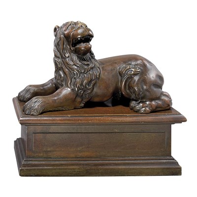 Lot 178 - Italian Baroque Style Bronze Figure of a Lion...
