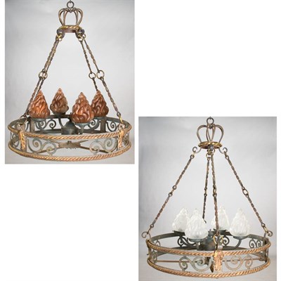 Lot 451 - Pair of Renaissance Revival Gilt and Patinated-...